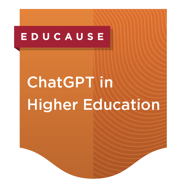 Badge icon by Educause for ChatGPT in Higher Education